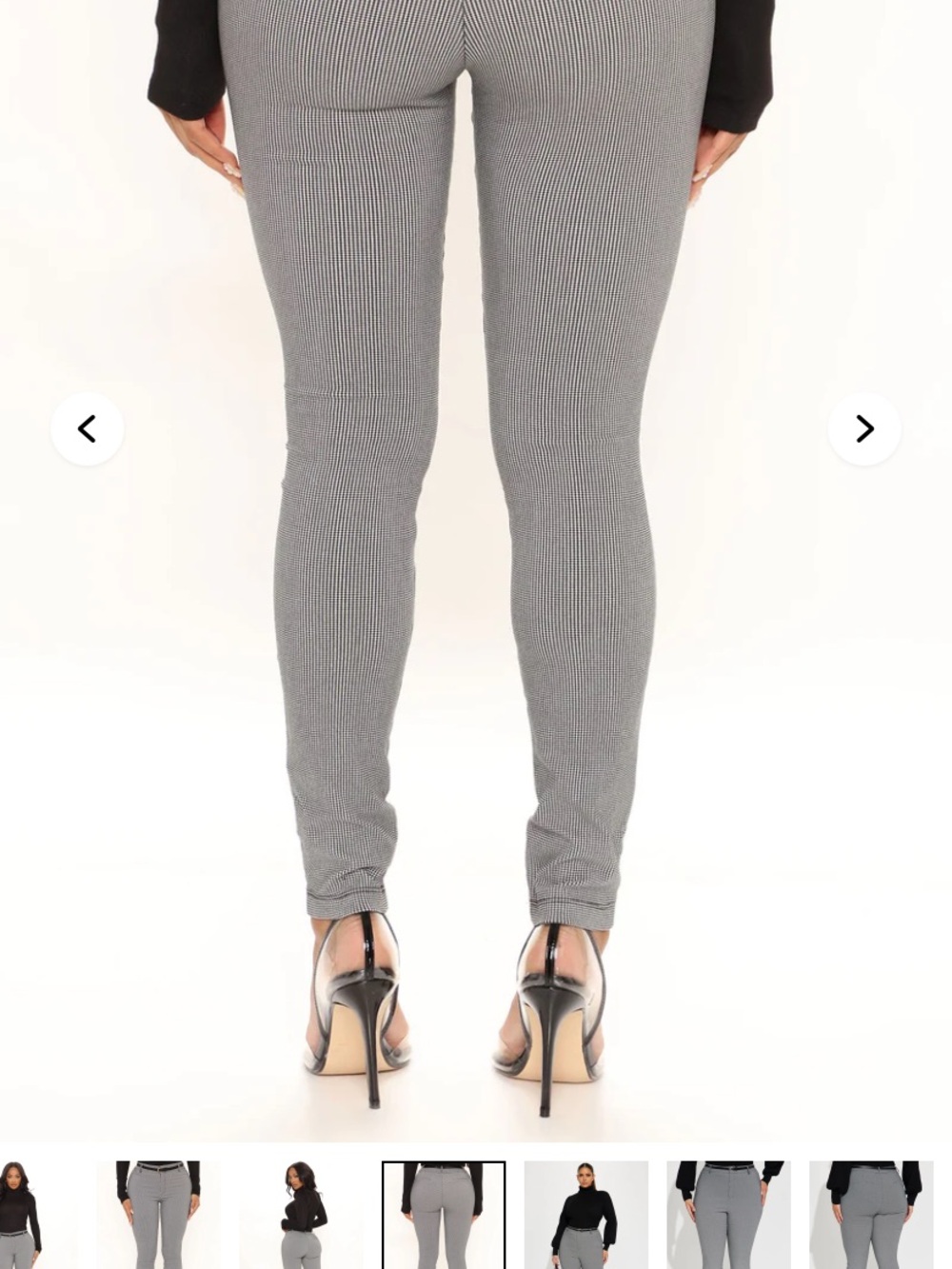 Gray Pinstripe Skinny Pants